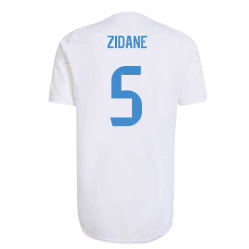 2025-2026 Real Madrid EU Training Jersey (White) (Zidane 5)  2025-2026 Real Madrid EU Training Jersey (White) (Zidane 5)