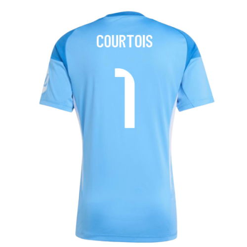 2025-2026 Real Madrid Home Goalkeeper Shirt (Blue) (Courtois 1)