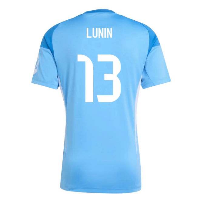 2025-2026 Real Madrid Home Goalkeeper Shirt (Blue) (Lunin 13)