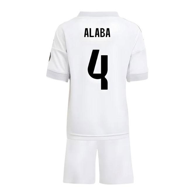 2025-2026 Real Madrid Home Mini Kit (Alaba 4)