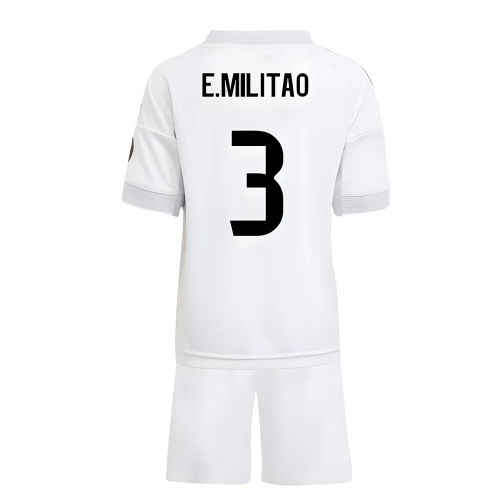 2025-2026 Real Madrid Home Mini Kit (E.Militao 3)