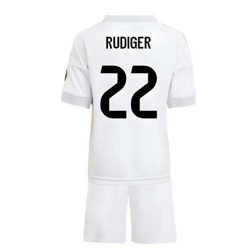 2025-2026 Real Madrid Home Mini Kit (Rudiger 22)