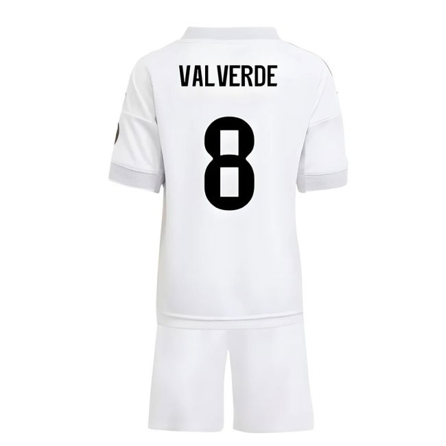 2025-2026 Real Madrid Home Mini Kit (Valverde 8)