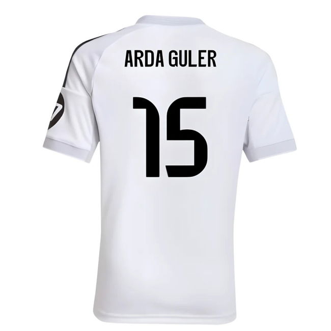 2025-2026 Real Madrid Home Shirt (Kids) (Arda Guler 15)