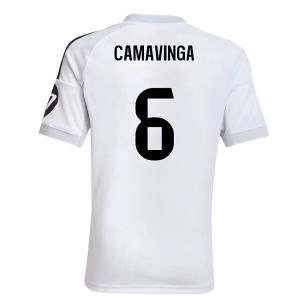 2025-2026 Real Madrid Home Shirt (Kids) (Camavinga 6)