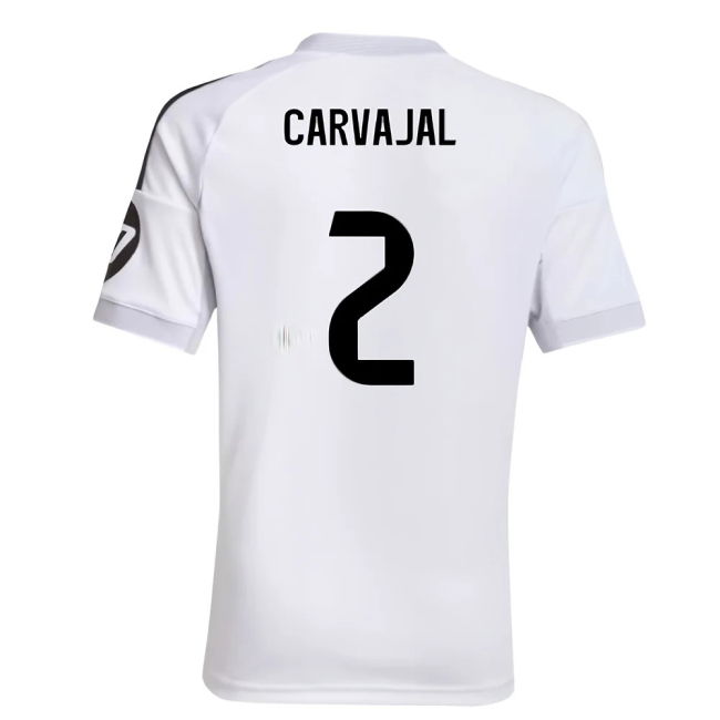 2025-2026 Real Madrid Home Shirt (Kids) (Carvajal 2)