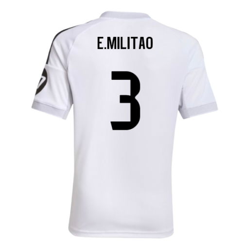 2025-2026 Real Madrid Home Shirt (Kids) (E.Militao 3)