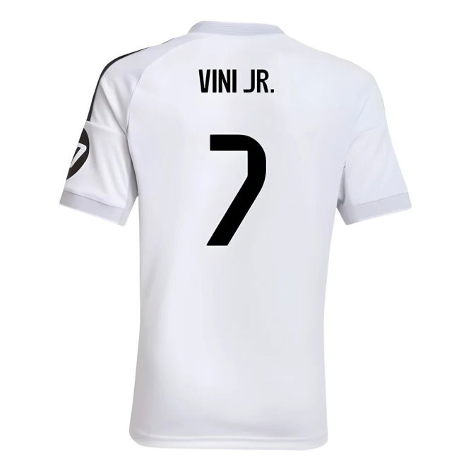 2025-2026 Real Madrid Home Shirt (Kids) (Vini Jr. 7)