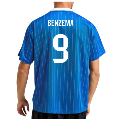 2025-2026 Real Madrid Icon Shirt (Blue) (Benzema 9)  2025-2026 Real Madrid Icon Shirt (Blue) (Benzema 9)