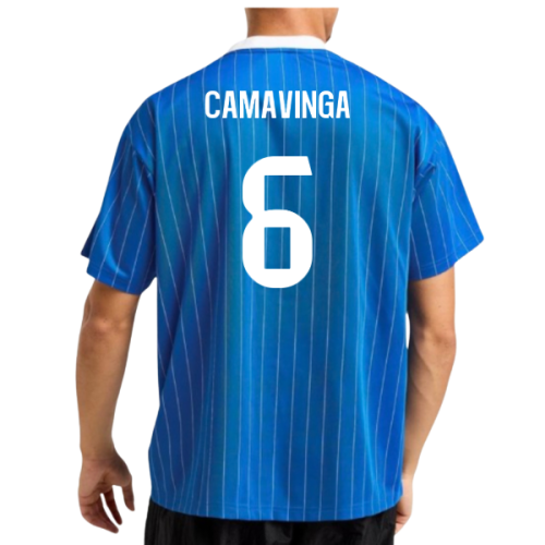2025-2026 Real Madrid Icon Shirt (Blue) (Camavinga 6)  2025-2026 Real Madrid Icon Shirt (Blue) (Camavinga 6)