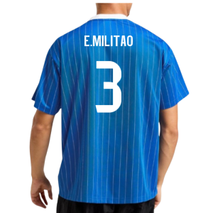 2025-2026 Real Madrid Icon Shirt (Blue) (E.Militao 3)
