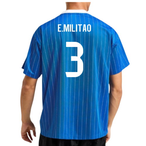 2025-2026 Real Madrid Icon Shirt (Blue) (E.Militao 3)