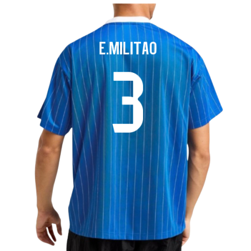 2025-2026 Real Madrid Icon Shirt (Blue) (E.Militao 3)