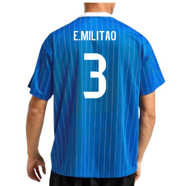 2025-2026 Real Madrid Icon Shirt (Blue) (E.Militao 3)