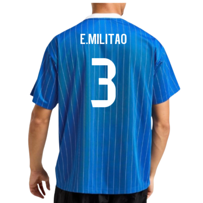 2025-2026 Real Madrid Icon Shirt (Blue) (E.Militao 3)