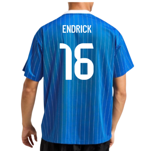 2025-2026 Real Madrid Icon Shirt (Blue) (Endrick 16)  2025-2026 Real Madrid Icon Shirt (Blue) (Endrick 16)