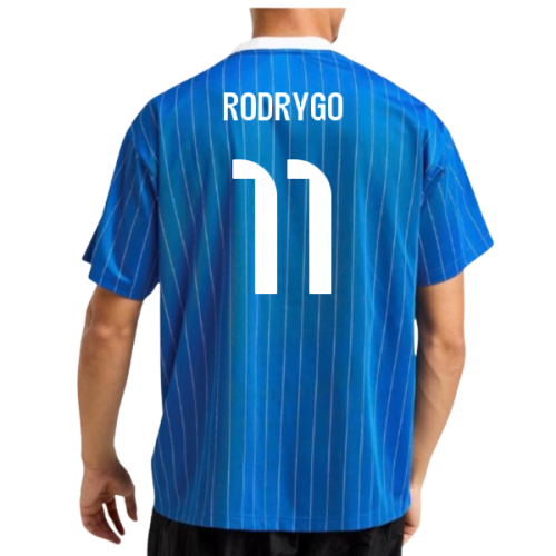 2025-2026 Real Madrid Icon Shirt (Blue) (Rodrygo 11)  2025-2026 Real Madrid Icon Shirt (Blue) (Rodrygo 11)