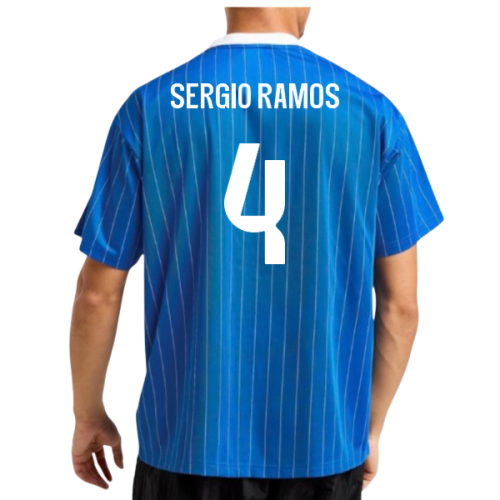 2025-2026 Real Madrid Icon Shirt (Blue) (Sergio Ramos 4)  2025-2026 Real Madrid Icon Shirt (Blue) (Sergio Ramos 4)