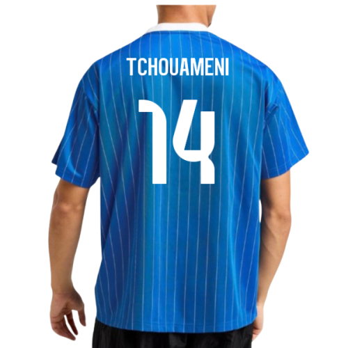 2025-2026 Real Madrid Icon Shirt (Blue) (Tchouameni 14)