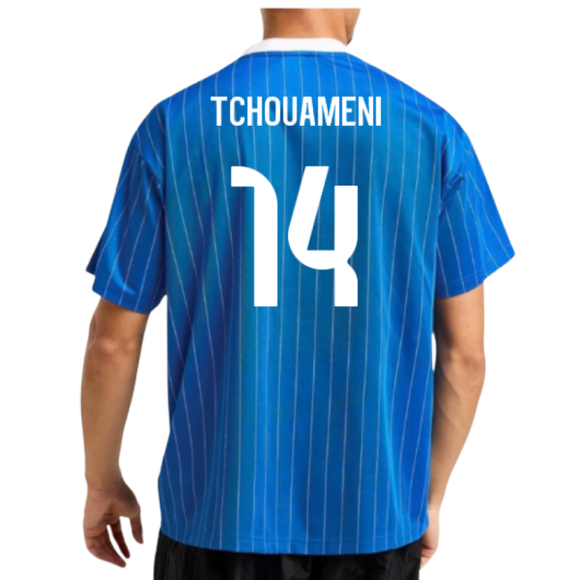 2025-2026 Real Madrid Icon Shirt (Blue) (Tchouameni 14)