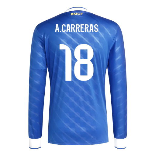 2025-2026 Real Madrid Long Sleeve Third Shirt (A.Carreras 18)