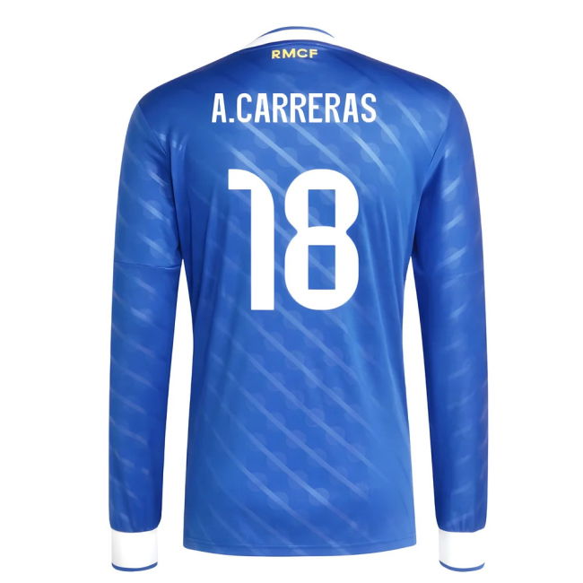 2025-2026 Real Madrid Long Sleeve Third Shirt (A.Carreras 18)