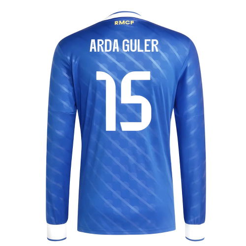 2025-2026 Real Madrid Long Sleeve Third Shirt (Arda Guler 15)