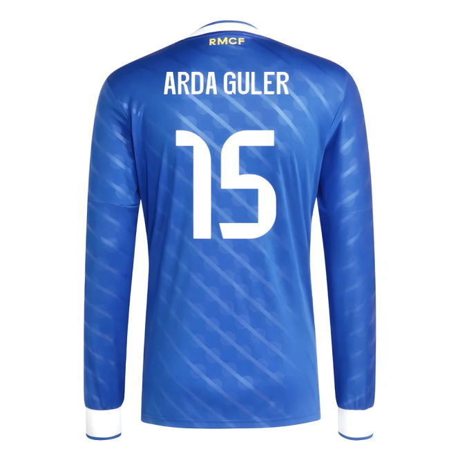 2025-2026 Real Madrid Long Sleeve Third Shirt (Arda Guler 15)