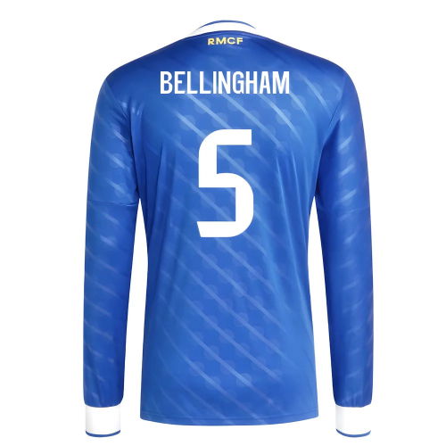 2025-2026 Real Madrid Long Sleeve Third Shirt (Bellingham 5)
