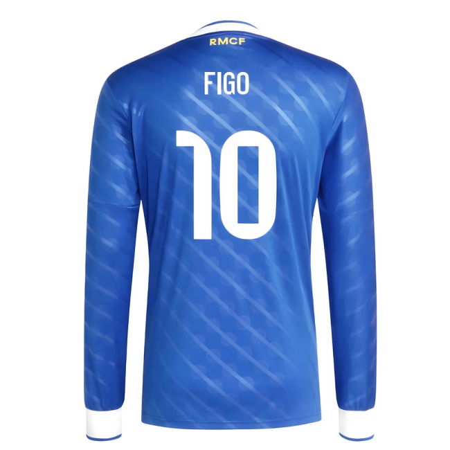 2025-2026 Real Madrid Long Sleeve Third Shirt (Figo 10)