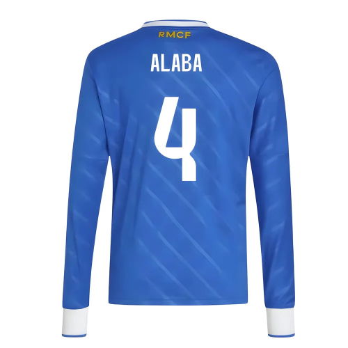2025-2026 Real Madrid Long Sleeve Third Shirt (Kids) (Alaba 4)