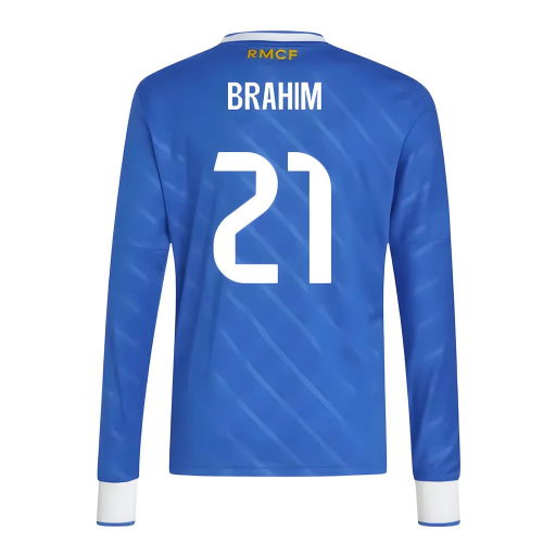 2025-2026 Real Madrid Long Sleeve Third Shirt (Kids) (Brahim 21)