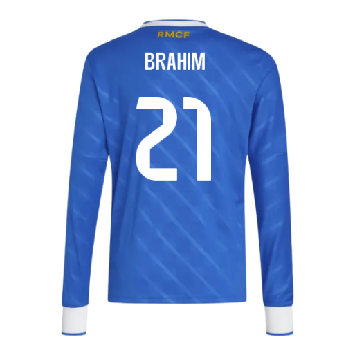 2025-2026 Real Madrid Long Sleeve Third Shirt (Kids) (Brahim 21)
