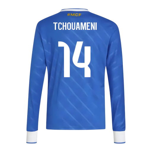2025-2026 Real Madrid Long Sleeve Third Shirt (Kids) (Tchouameni 14)
