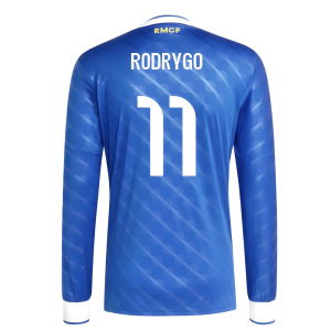 2025-2026 Real Madrid Long Sleeve Third Shirt (Rodrygo 11)