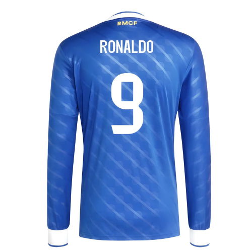 2025-2026 Real Madrid Long Sleeve Third Shirt (Ronaldo 9)