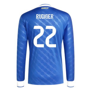 2025-2026 Real Madrid Long Sleeve Third Shirt (Rudiger 22)
