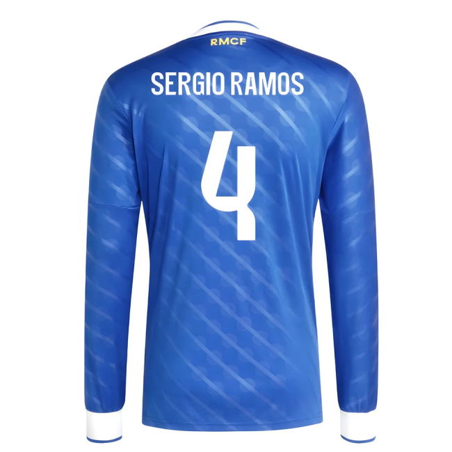 2025-2026 Real Madrid Long Sleeve Third Shirt (Sergio Ramos 4)