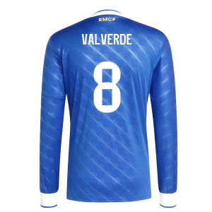 2025-2026 Real Madrid Long Sleeve Third Shirt (Valverde 8)
