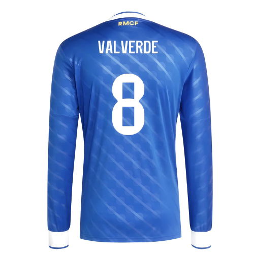 2025-2026 Real Madrid Long Sleeve Third Shirt (Valverde 8)