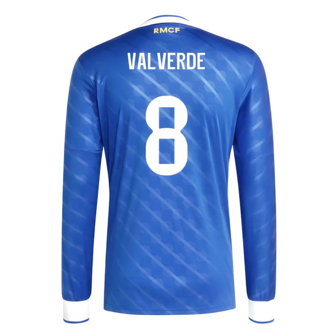 2025-2026 Real Madrid Long Sleeve Third Shirt (Valverde 8)