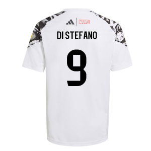 2025-2026 Real Madrid Marvel Avengers Training Shirt (White) - Kids (Di Stefano 9)