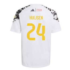 2025-2026 Real Madrid Marvel Avengers Training Shirt (White) - Kids (Huijsen 24)