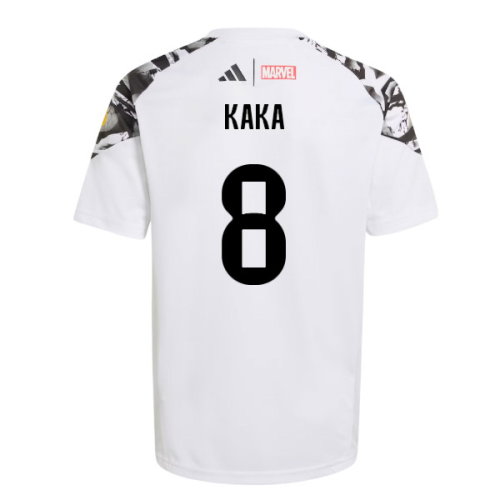2025-2026 Real Madrid Marvel Avengers Training Shirt (White) - Kids (Kaka 8)