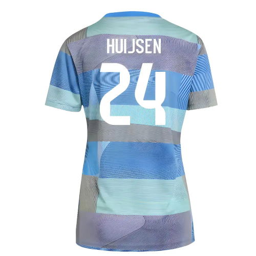 2025-2026 Real Madrid Pre-Match Shirt (Bluebird) - Womens (Huijsen 24)