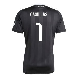 2025-2026 Real Madrid Third Goalkeeper Shirt (Black) (Casillas 1)