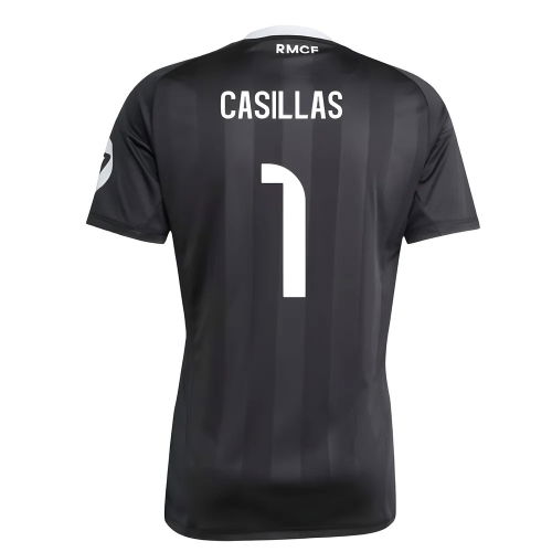 2025-2026 Real Madrid Third Goalkeeper Shirt (Black) (Casillas 1)  2025-2026 Real Madrid Third Goalkeeper Shirt (Black) (Casillas 1)