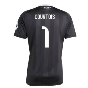 2025-2026 Real Madrid Third Goalkeeper Shirt (Black) (Courtois 1)