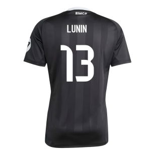 2025-2026 Real Madrid Third Goalkeeper Shirt (Black) (Lunin 13)