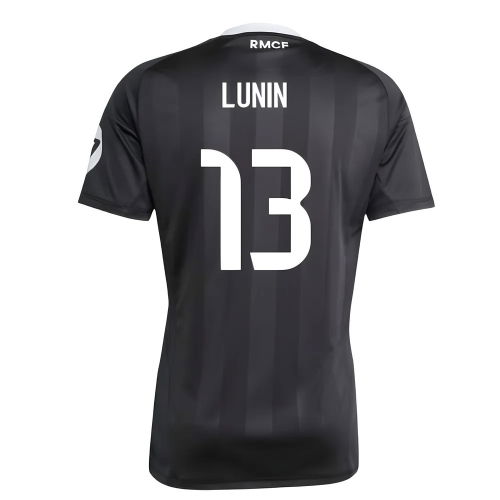2025-2026 Real Madrid Third Goalkeeper Shirt (Black) (Lunin 13)